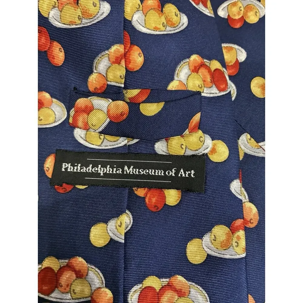 Philadelphia Museum of Art Silk Tie Vintage Post-Impressionist Fruit Still Life